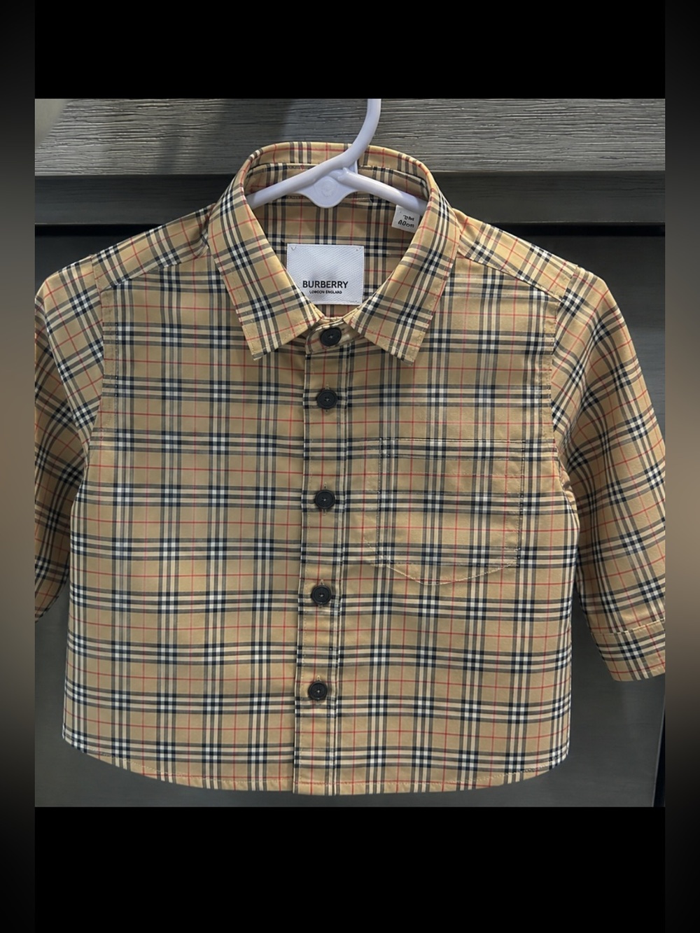 Burberry Kids Checkered Button-Down Shirt
